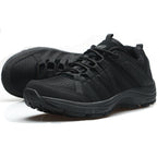 Ultralight black canvas training shoes