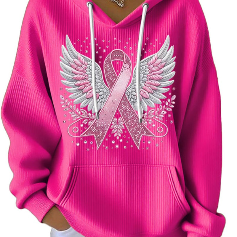 Women's Hooded Long-sleeved Pullover Shirt