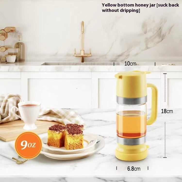 Borosilicate Glass A Bottle Of Honey Food Grade Press Type Dripper