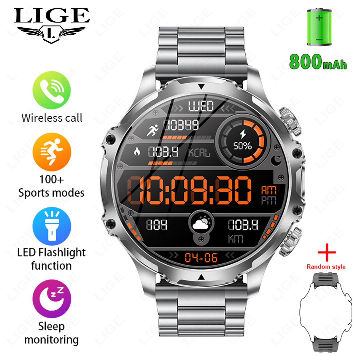 AK75 Smart Watch With Bluetooth Calling
