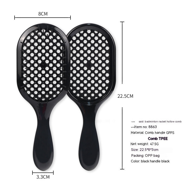 Hollow Comb Dry Wet Dual Purpose Honeycomb Hairdressing