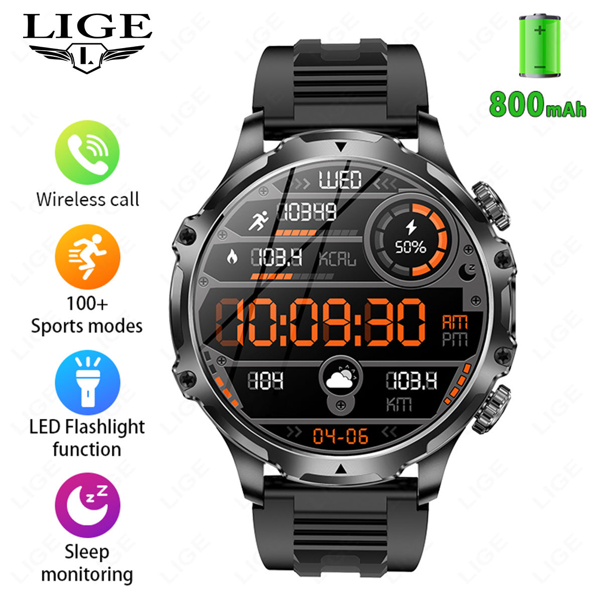 AK75 Smart Watch With Bluetooth Calling