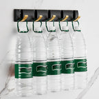 Wall Mounted 5 Hooks Coat Hooks Drying Rack Foldable Towel Rail Clothes Hanger