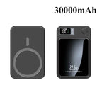 30000 MAh Magnetische Kabellose Powerbank, Superschnelles Aufladen, Tragbare Externe Akku-Powerbank Fr