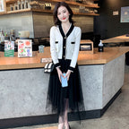 Midi Dress Inner Wear Base Irregular Mesh Skirt