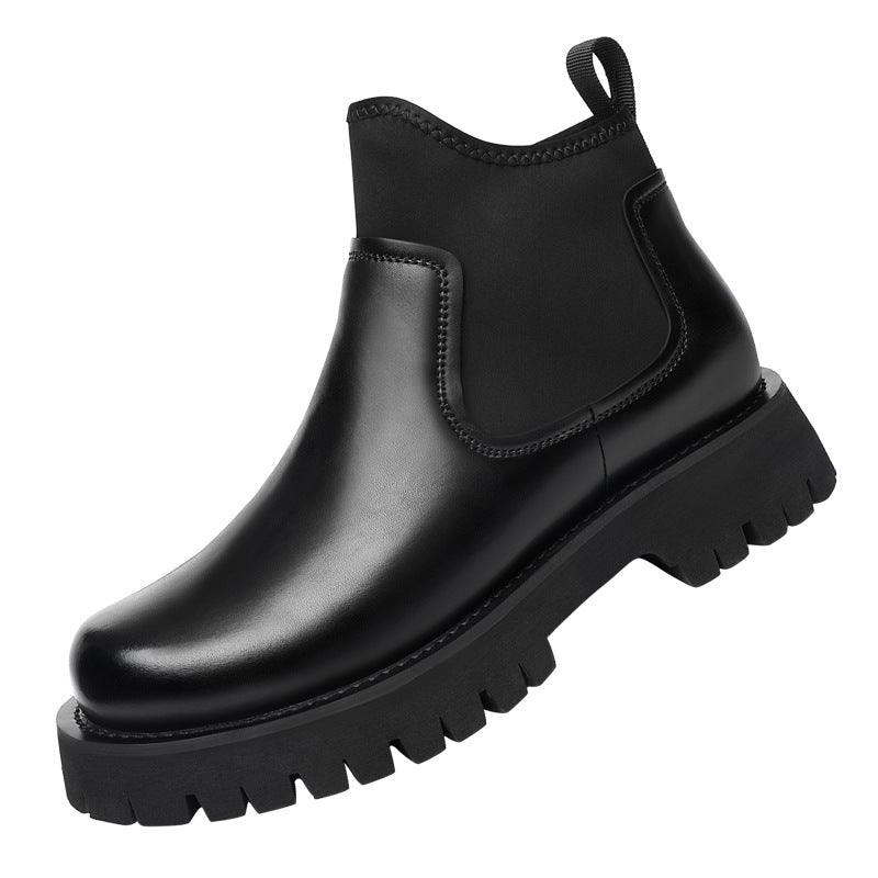 Men With Fashionable Personality And Elevated Martin Boots