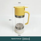 Borosilicate Glass A Bottle Of Honey Food Grade Press Type Dripper