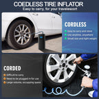 Car Tyre Inflator Cordless Digital USB Rechargeable Tire Air Compressor New