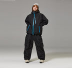 Unisex Windproof And Waterproof Loose-fitting Fashionable Ski Suit Set