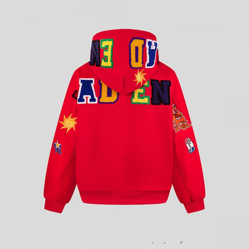 American-style Vintage Colorful Letter Hoodie