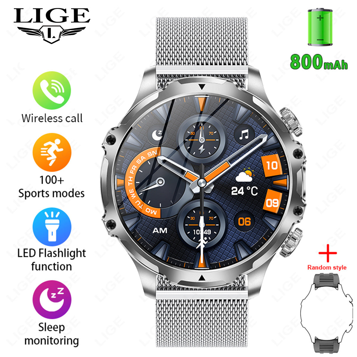 AK75 Smart Watch With Bluetooth Calling
