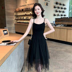 Midi Dress Inner Wear Base Irregular Mesh Skirt