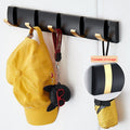 Wall Mounted 5 Hooks Coat Hooks Drying Rack Foldable Towel Rail Clothes Hanger