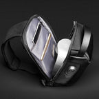 Waterproof USB Anti-theft Bag ftMen Oxford Crossbody Shoulder Bag Sling Multifunction Short Travel Messenger Chest Pack