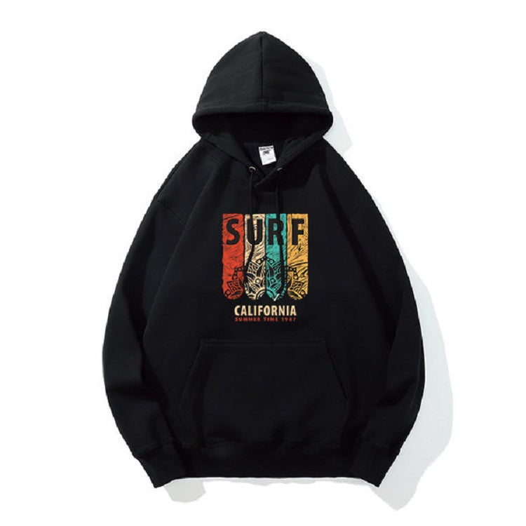Men's Hoodie And Fleece Fashion Fall Jacket For Couples