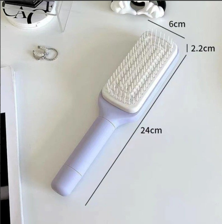 Rotating Comb Male And Female Combs Best-selling Retractable And Rotating Comb One-button Hair Removal, Anti-tangle, Anti-static, A Versatile And Portable Comb For Home Use.